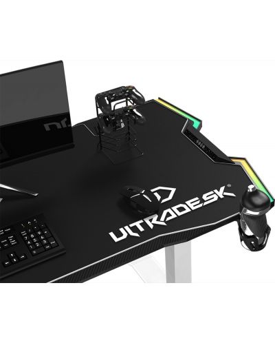 Γραφείο gaming Ultradesk - Force, λευκό - 9