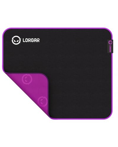 Gaming pad για ποντίκι Lorgar - Main 315, XL, μαλακό , μαύρο/μωβ - 2