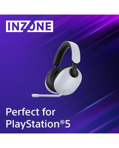 Gaming ακουστικά Sony - Inzone H7, PS5, ασύρματα, λευκά - 9