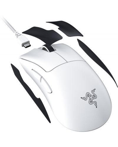 Ποντίκι gaming Razer - DeathAdder V3 Pro, οπτικό, ασύρματο, λευκό - 6