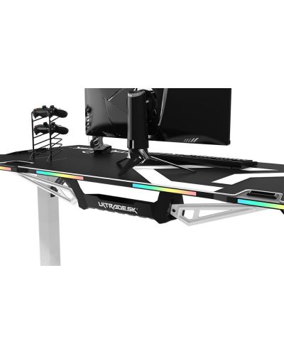 Γραφείο gaming Ultradesk - Force, λευκό - 8