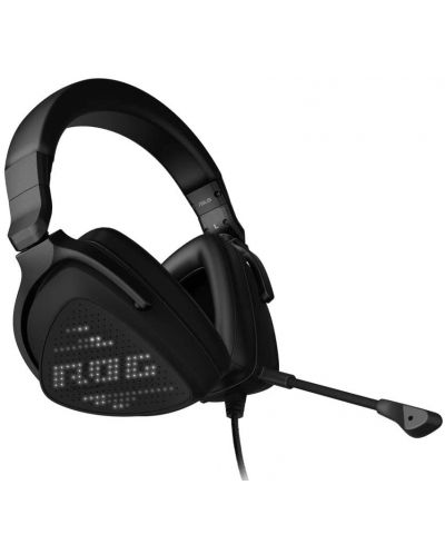 Ακουστικά gaming ASUS - ROG Delta S Animate, μαύρα - 2