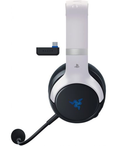 Ακουστικά Razer Gaming - Kaira, Playstation 5, Ασπρόμαυρο - 3