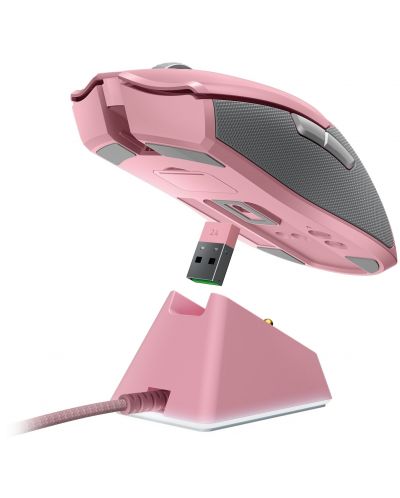 Gaming ποντίκι Razer - Viper Ultimate & Mouse Dock, οπτικό, ροζ - 2