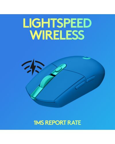 Gaming ποντίκι Logitech - G305 Lightspeed, Οπτικό , μπλε - 4