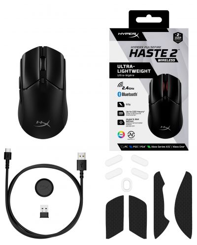 Ποντίκι gaming HyperX - Pulsefire Haste 2,οπτικό,ασύρματο,μαύρο - 9