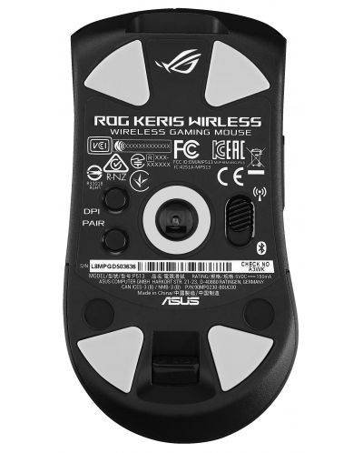 Ποντίκι gaming ASUS - ROG Keris, οπτικό, ασύρματο, μαύρο - 6