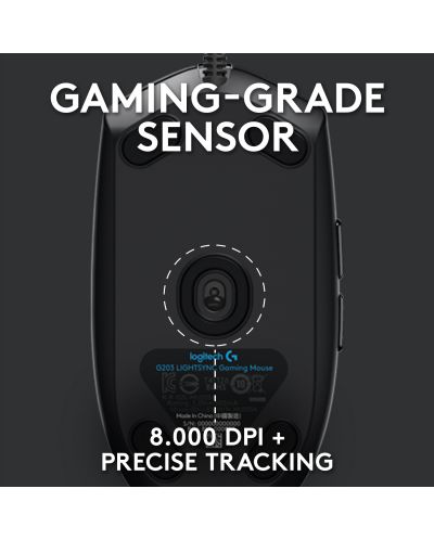 Gaming ποντίκι Logitech - G102 Lightsync, Οπτικό , RGB, μαύρο - 4