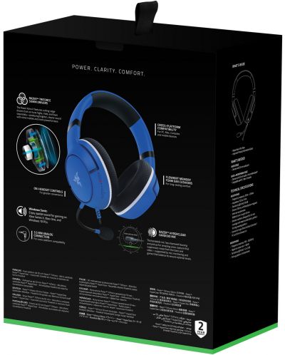 Gaming ακουστικά Razer - Kaira X, Xbox, Shock Blue - 6