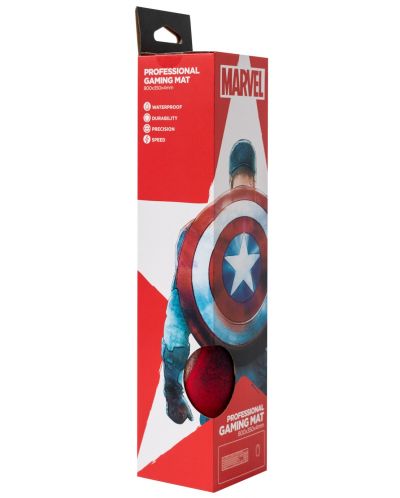 Gaming pad για ποντίκι  Erik - Captain America, XL,πολύχρωμο - 3