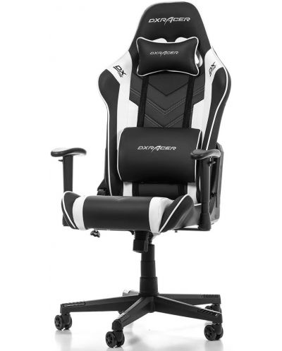 Καρέκλα gaming DXRacer - Prince P132-NW, μαύρο/ λευκό - 1