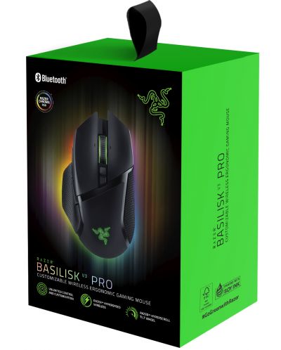 Ποντίκι gaming Razer - Basilisk V3 Pro, οπτικό, ασύρματο, μαύρο - 9