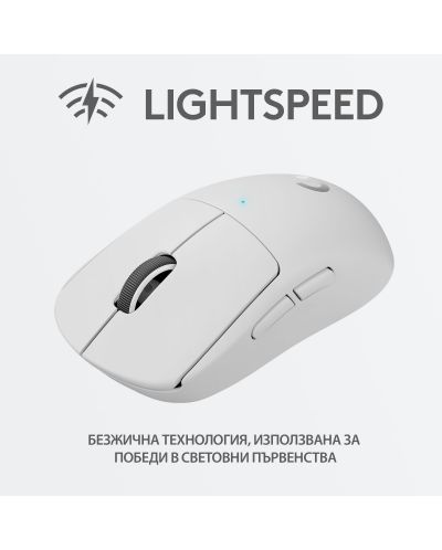Ασύρματο Gaming ποντίκι Logitech - PRO X SUPERLIGHT, λευκό - 5