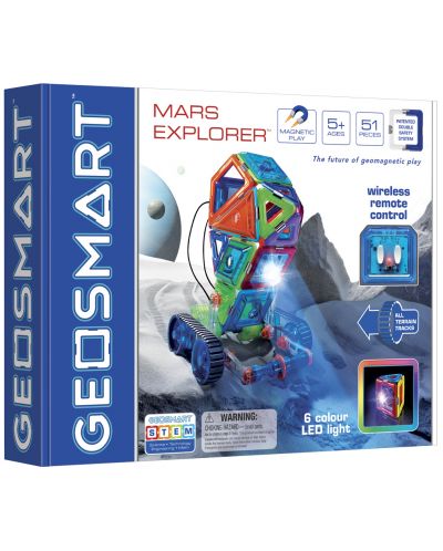 Μαγνητικός κατασκευαστής Smart Games Geosmart - Αρειανός εξερευνητής - 1