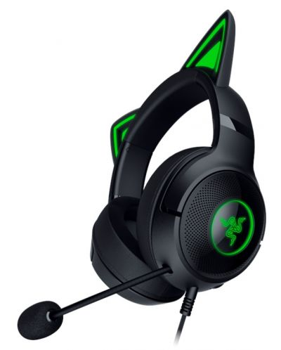 Ακουστικά gaming Razer - Kraken Kitty V2, μαύρο - 1