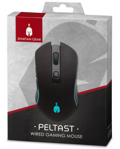 Gaming ποντίκι Spartan Gear - Peltast, μαύρο - 2