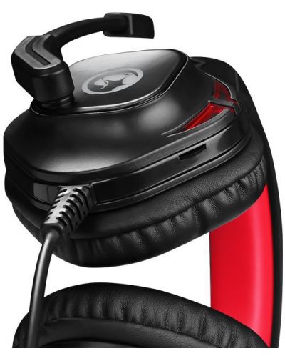 Ακουστικά gaming Marvo - HG8929, μαύρο/ κόκκινο - 3