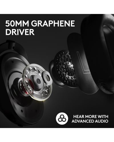 Ακουστικά gaming Logitech - Pro X 2 Lightspeed, ασύρματο, μαύρο - 4