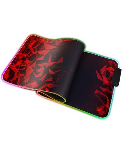 Gaming pad για ποντίκι Marvo - MG011, XL, μαλακό, μαύρο/κόκκινο - 2