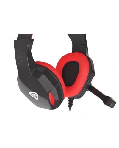 Ακουστικά gaming Genesis - Argon 100 Red, μαύρα - 3