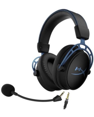 Ακουστικά Gaming HyperX - Cloud Alpha S, 7.1, μαύρα/μπλε - 3