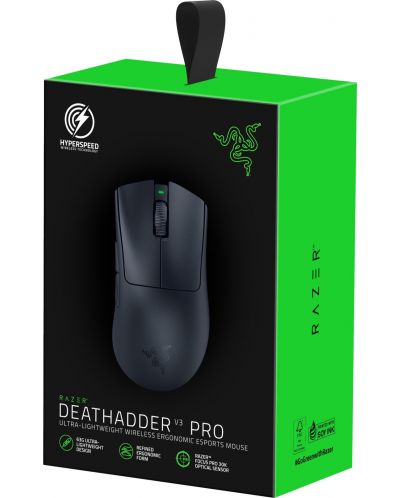 Ποντίκι gaming Razer - DeathAdder V3 Pro, οπτικό, ασύρματο, μαύρο - 9