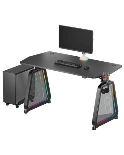 Γραφείο gaming Ultradesk - Booster, μαύρο - 1