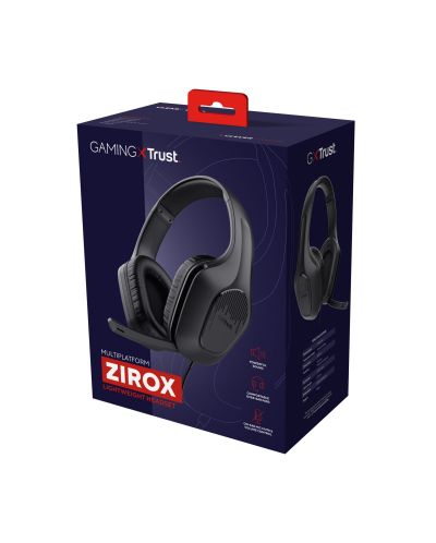 Ακουστικά gaming Trust - GXT 415 Zirox, μαύρα  - 6