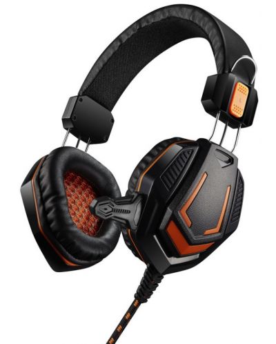 Ακουστικά gaming Canyon - Fobos GH-3A, μαύρο/πορτοκαλί - 1