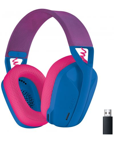 Ακουστικά Gaming Logitech - G435, ασύρματα, μπλε - 1