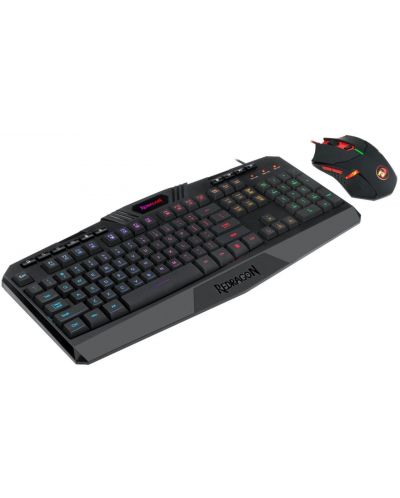 Gaming σετ Redragon - S101-5, πληκτρολόγιο και ποντίκι, μαύρα - 3