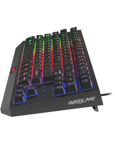 Gaming πληκτρολόγιο Fury - Hurricane TKL, LED, μαύρο - 3