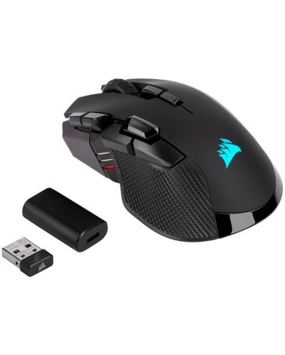 Ποντίκι gaming Corsair - Ironclaw Wireless, οπτικό, ασύρματο, μαύρο - 4