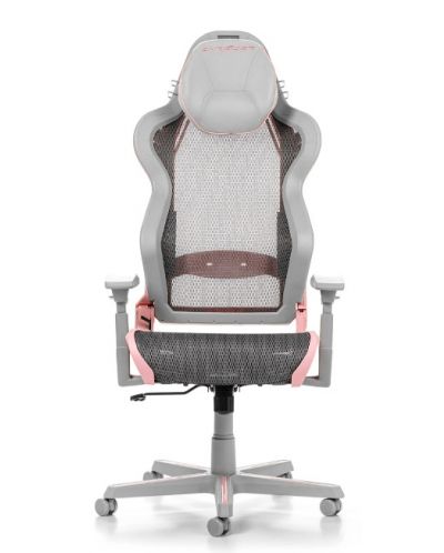 Καρέκλα παιχνιδιού DXRacer - AIR R1S-GPG, γκρι/ροζ - 1