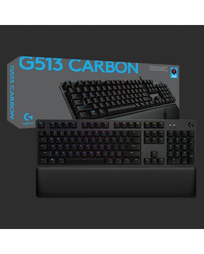 Πληκτρολόγιο Gaming Logitech - G513 Carbon, GX Brown, μαύρο - 9