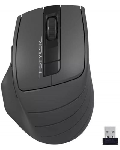 Gaming ποντίκι A4tech - Fstyler FG30S, οπτικό, ασύρματο, μαύρο/γκρι - 1