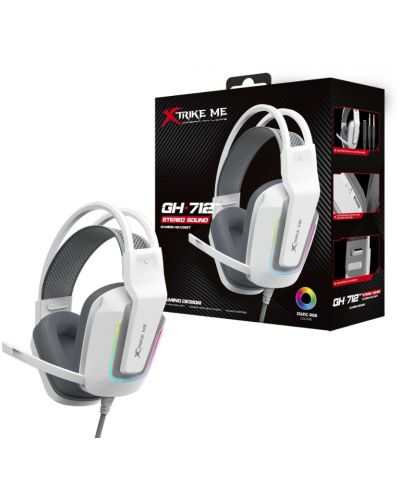 Gaming ακουστικά Xtrike ME - GH-712 WH, λευκά - 3