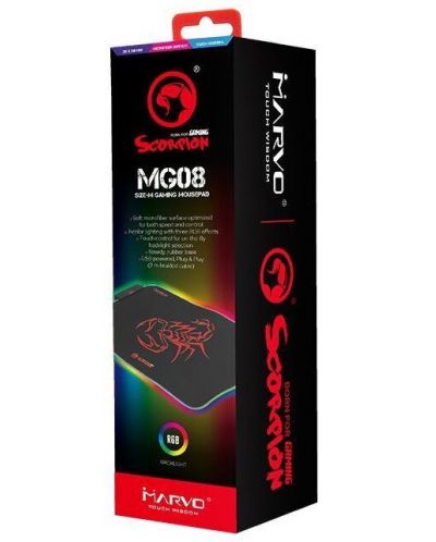 Gaming pad για ποντίκι  Marvo - MG08, M, μαύρο - 5