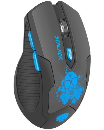 Gaming ποντίκι Fury - Stalker, οπτικό, ασύρματο, μαύρο/μπλε - 2