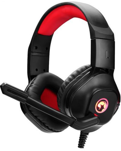 Ακουστικά gaming Marvo - HG8929, μαύρο/ κόκκινο - 1