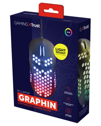 Gaming ποντίκι Trust - GXT 960 Graphin, μαύρο - 7