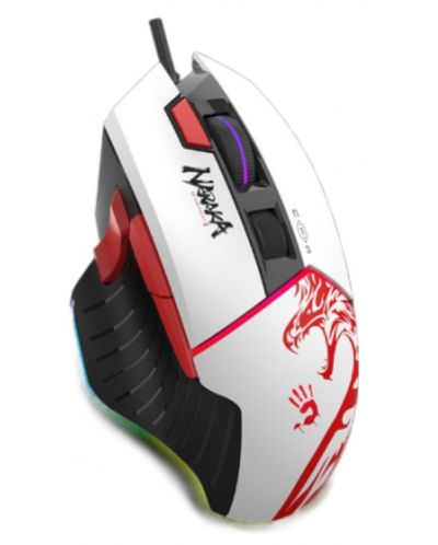 Ποντίκι gaming  A4Tech Bloody - W95 MAX, οπτικό, λευκό/κόκκινο - 2