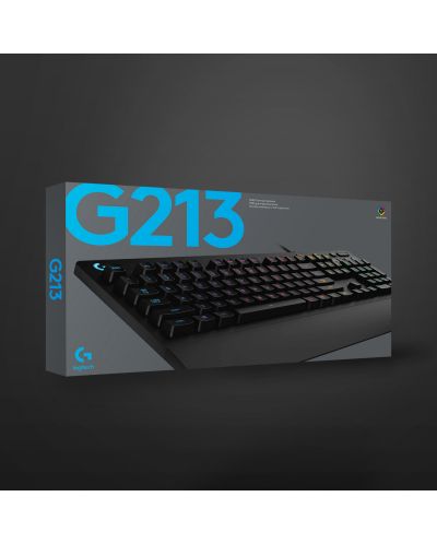 Πληκτρολόγιο Gaming Logitech - G213 Prodigy, RGB, μαύρο - 8