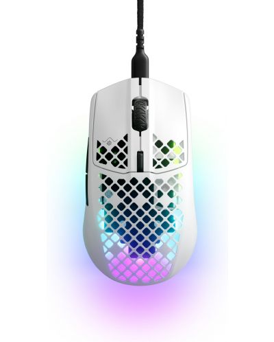 Gaming ποντίκι SteelSeries - Aerox 3 (2022), ασύρματο, άσπρο - 1