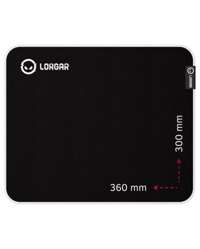 Gaming pad για ποντίκι Lorgar - Legacer 753, L, μαλακό , μαύρο/μωβ - 1