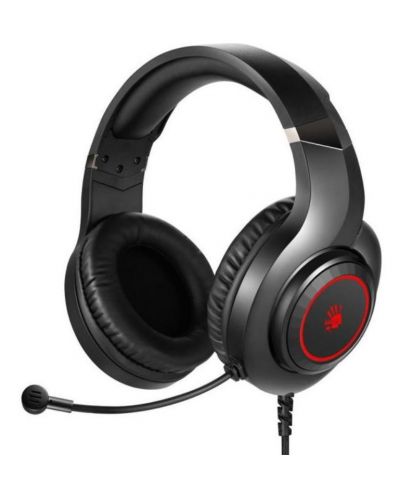 Gaming ακουστικά A4tech - Bloody G220S, μαύρα/κόκκινα - 1