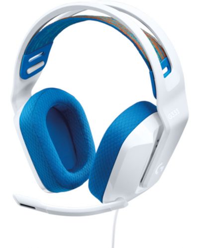 Ακουστικά Gaming Logitech - G335, λευκά/μπλε - 1