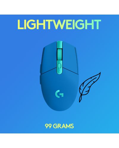 Gaming ποντίκι Logitech - G305 Lightspeed, Οπτικό , μπλε - 6