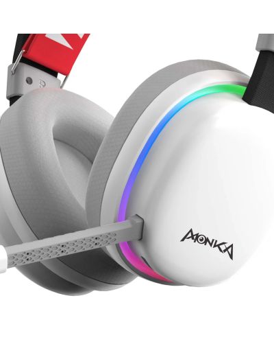 Ακουστικά gaming Marvo - Monka Echo HG9069W, ασύρματα, άσπρα - 3