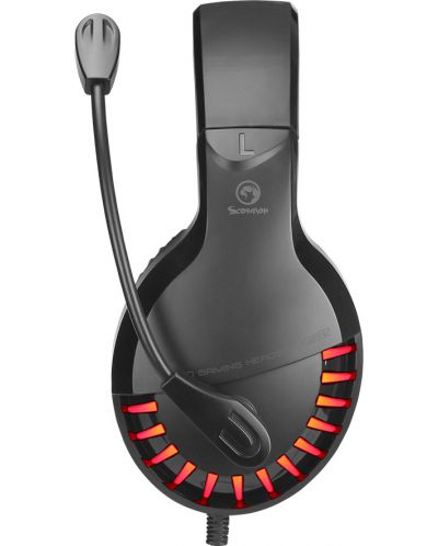 Gaming ακουστικά Marvo - HG8932, μαύρα/κόκκινα - 2
